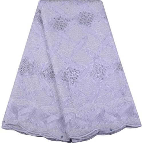 Latest Embroidery Dry Lace Fabric High Quality Swiss Voile Laces Switzerland Cotton 2019 French women Voile Lace 5 Yards F1524