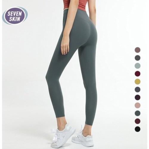 SEVEN SKIN High Waist Seamless Yoga Pants for Women Gym Fitness Squat Proof Tights Womens Running Sport Naked-Feel Leggings New