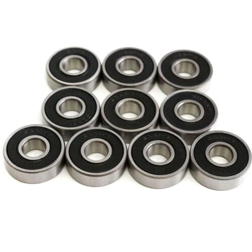 10PCS 608 2RS Bearing 8*22*7 mm Skateboard Wheels Bearings Miniature Skate Roller 608-2RS 608 RS