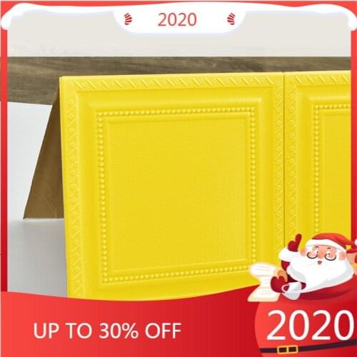 10pcs 3D Self adhesive Waterproof Wallpapers TV Background Brick Wall Sticker Living Room Bedroom Decorative Stickers