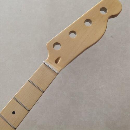 4 String Maple 20 frets P Bass Guitar Neck Replacement Maple Fingerboard 34 Inch