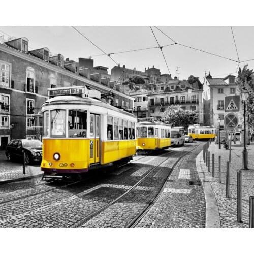 5D DIY diamond painting bus Full square/round Embroidery Pattern 3D Cross stitch kits mosaic wall stickers