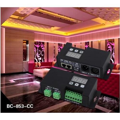 BC-853;3CH DMX-PWM decoder;DC12-24V input;6A*3CH output