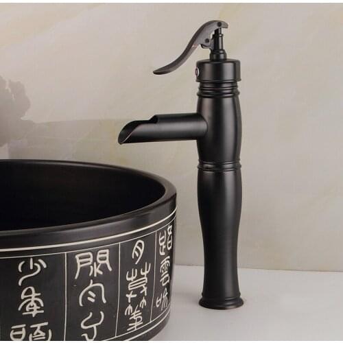 BECOLA New Products Black water tap Black antique brass basin faucet Black basin mixer GZ-8132R