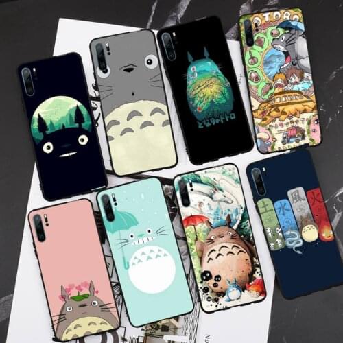Cartoon Studio Ghibli Totoro Phone Case For Huawei P20 P30 P40 lite Pro P Smart 2019 Mate 10 20 Lite Pro Nova 5t