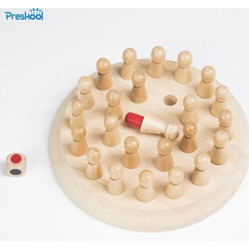 Montessori Kids Toy Baby Wooden Memory Developing Compete Chess Learning Educational Preschool training Brinquedos Juguets