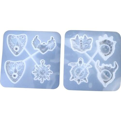 Devil Eye Resin Mould Silicone Crystal Epoxy Casting Mold Necklace Pendant Jewelry Making Moulds for Gift Decoration Craft DIY
