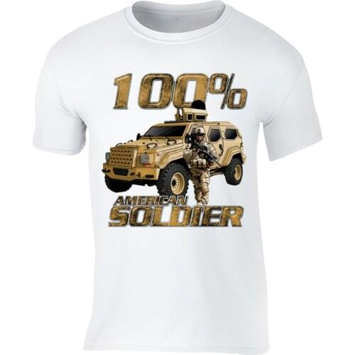 American Flag T-Shirt 4th of july clothes Fourth Army Patriot USA Tshirt White