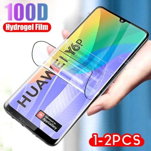 1/2pcs 100D Hydrogel Film Screen Protector for huawei y6p 2020 y 6p y6 p huaweiy6p protective film Not Glass