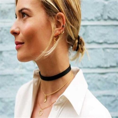 Cool Necklace New Velvet Retro Vintage Black Choker Gothic Ribbon Goth Adjustable