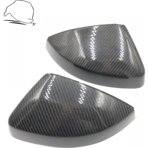 For Audi A3 S3 RS3 2014 2015 2016 2017 2018 Carbon Fiber Rearview Mirror Covers Caps Rear View Mirror Housing Car Accessories