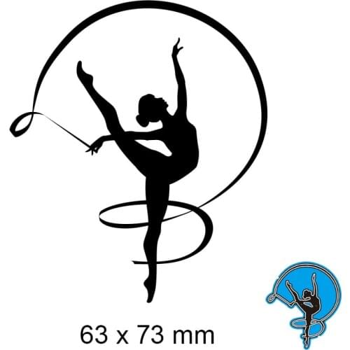 Metal Cutting Dies Ballerina New Scrapbook Paper Decoration Template Embossing DIY Paper Card Craft 63*73mm