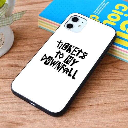 For iPhone Tickets to my Downfall Soft TPU border Apple iPhone Case
