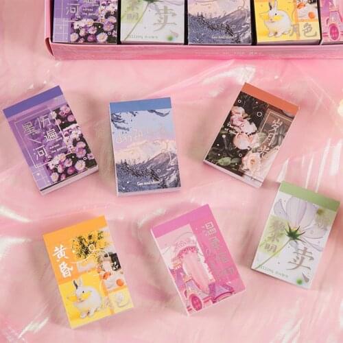 Rivers in the Day Stickers Book Decorative Paper Sticker Scrapbooking diy Gold Label Diary Stationery Album Journal Girl Stick