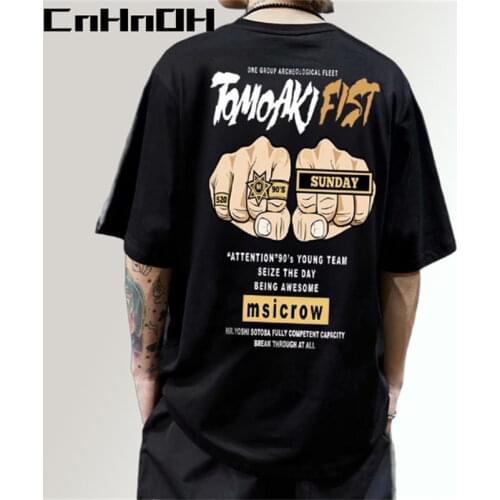 CnHnOH 2021 Spring And Summer New Mens Short-Sleeved T-Shirt Japanese Chic Loose Tee Mens Large Size Cotton Sports T-Shirt 202