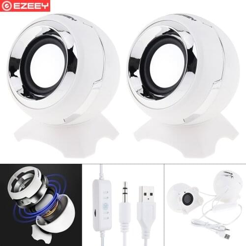 Q8 Mini Computer Suoofer Speaker Stereo 3.5MM Audio Notebook Loudspeaker with Volume Control for Laptop Phone MP3 MP4