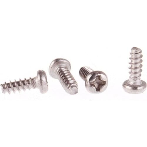 304 stainless steel cross round head Pan head PB flat tail self tapping screw M1M1.2M1.4M1.6M1.7M2.2 M5*2 3 4 5 6 8 10 11 12 16