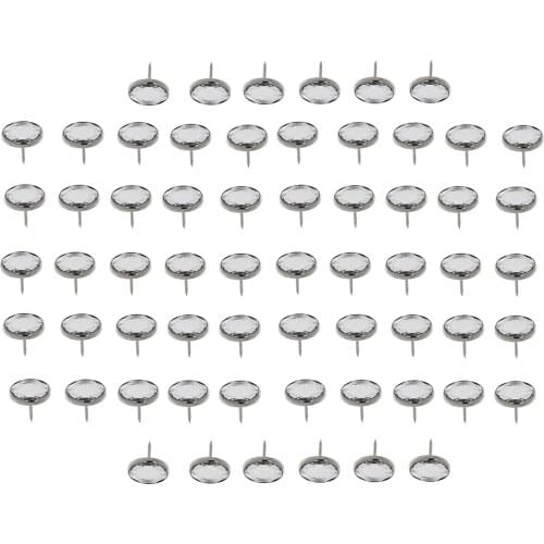 50 Pieces 20/22mm Crystal Upholstery Nails Tacks Studs Pins for Sofa Wall Decor Crafts Sofa Headboard Leather Beds