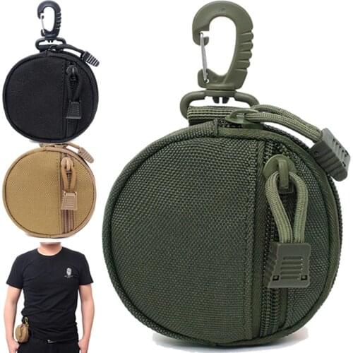 Tactical Wallet Bag 1000D Accessory Pocket Waterproof Money Pouch Pack Military Coin Pocket with Hook Waist Belt Bag for Huntin