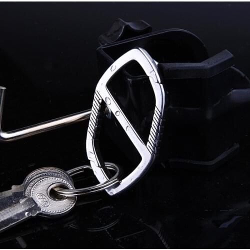 Titanium double-head keychain does not have a metal texture