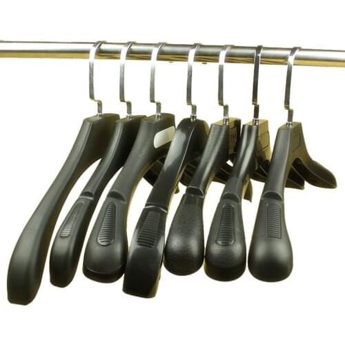 10 pcs/lot Plastic Clothes Hangers for Men Women Household Adult Coat Support Anti-skid Clothing Drying Rack Seamless Suit Hangi