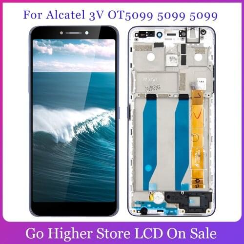 For Alcatel 3V OT5099 5099Y 5099U 5099D 5099 LCD Assembly Touch Screen Digitizer Replacement Assembly Original+Tools
