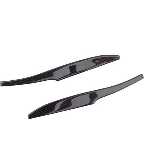 1 Pair Car Exterior Side Rearview Mirror Cover Trim Fit for Toyota 4Runner 2010-2018 2019 2020 Black Carbon Fiber