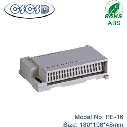 1pcs/lot 180*108*48mm plastic box power enclosure junction box abs din rail enclosure electronic