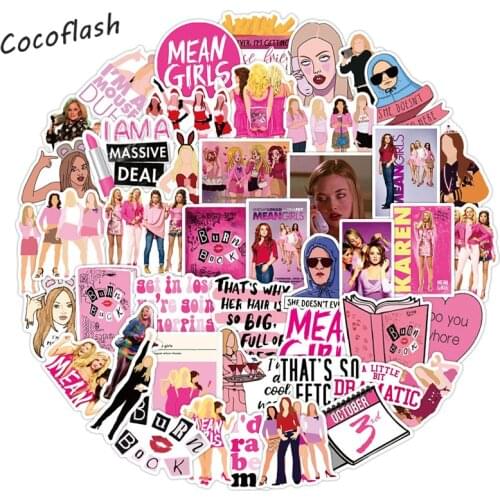 10/50pcs/pack Mean Girls Cartoon Tv Comedy Mixed Waterproof Graffiti Stickers For Diy Laptop Luggage Skateboard Toy Case Kids