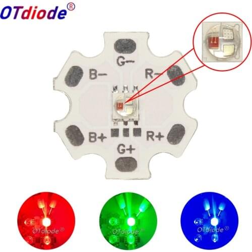 10pcs 3535 RGB 3W High Power LED XPE Cree Led Beads 3535 Diode Ceramic Crafts Chip for Flashlight Stage Lamp Full Color With 20m