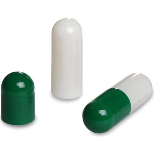10,000pcs/pack) green white 4# empty gelatin capsule,medicine capsule,separated or joined capsule