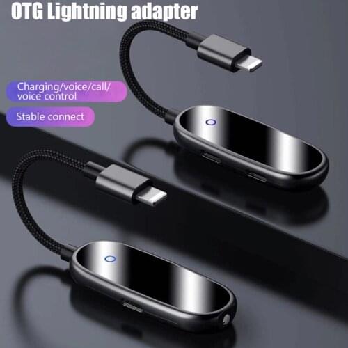 Headphone Adapter for Lightning to 3.5mm Jack Audio Earphone Converter Headset Splitter for iphone Charger Adapter Otg Aux Cable