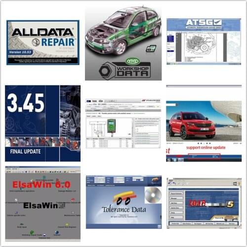 Alldata 2021 Hot Selling Software Alldata 10.53v mit//chell od5 oftware 2015v vivid workshop data e/t/k/a 8.3 elsa 6.0 10 in 1TB