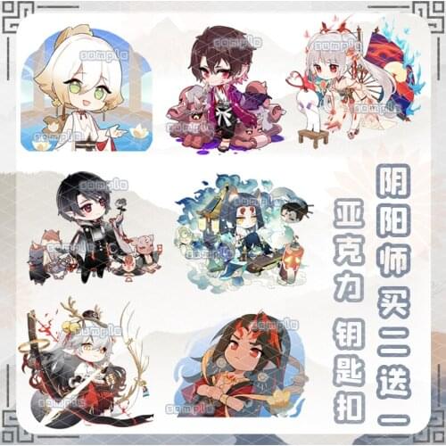 Anime Onmyoji Yamata no Oroch Shiranui Acrylic Keychain Key Rings Cosplay School Bag Itabag Cartoon Pendant Xmas Gifts