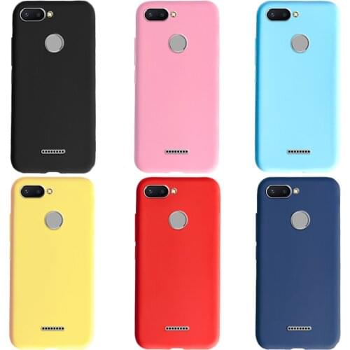 FOR Coque Xiaomi Redmi 6 Case Redmi 6 Back Cover Soft Silicone TPU Phone Case for Xiaomi Redmi 6 Redmi6 Funda Bumper For Redmi 6