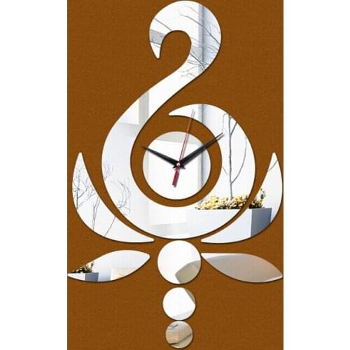 DIY Creative Mirror Clock Sticker, 3D Acrylic Removable Wall Mirror Stickers , Acrylic Clock Sticker