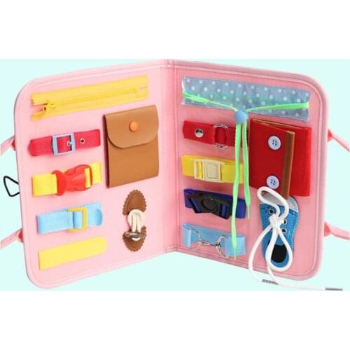 Montessori Toy Basic Skills Activity Board Learn to Dress Educat