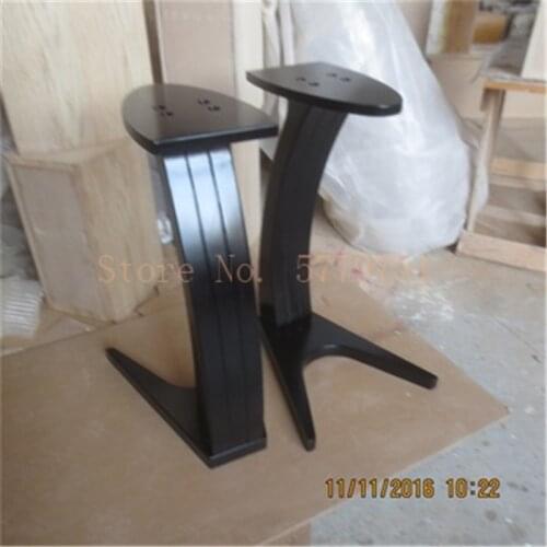 Bookshelf Speaker Tripod Swan Curved White Oak Solid Wood Tripod