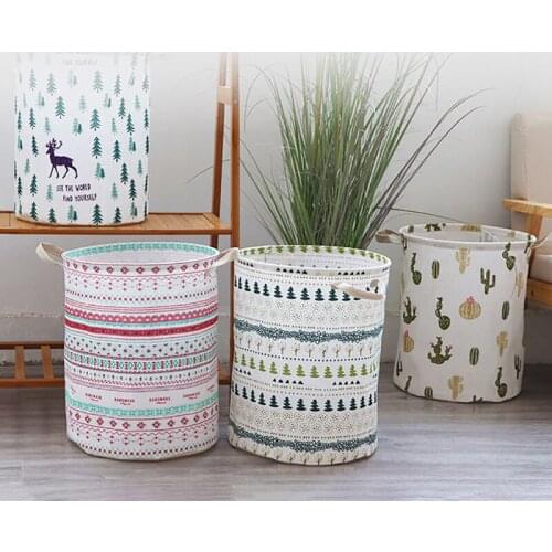 Dirty Laundry Basket Folding Large Capacity Clothing Storage Bucket Children Toy Basket Home Waterproof Organizer With Handles