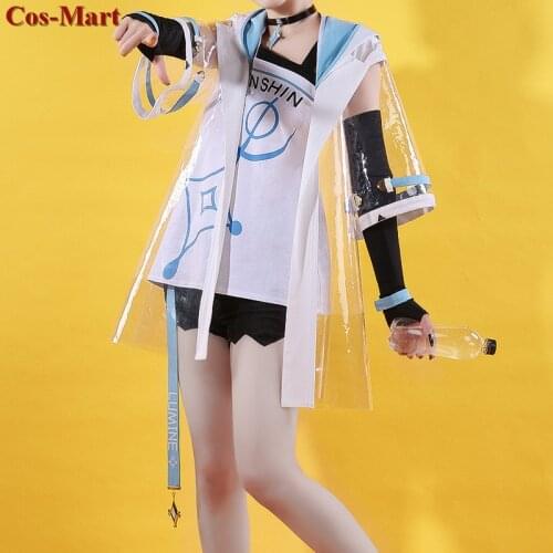 Game Genshin Impact Lumine Cosplay Costume Fashion Cute Daily Wear Casual Uniform Female Activity Party Role Play Clothing S-XL