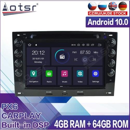 64G Android Radio Tape Recorder Car Multimedia Player Stereo For RENAULT MEGANE 2003 2004-2010 Head Unit GPS Navigation No 2din