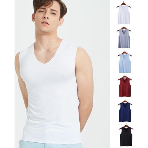 Seamless Singlet Ice Silk Tank Top Summer Sleeveless Shirt Men Workout Bodybuilding Muscle Guys Fitness Vest L-5XL