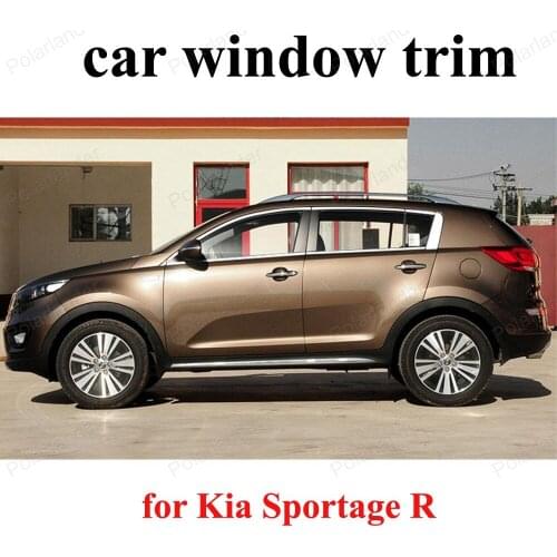 Car Styling Sill Strip For K-ia Sportage R Stainless Steel Window Trim Exterior Car Accessories