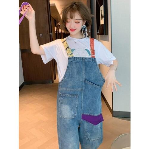 Top Quality Cartoon Bear hot drill loose crew neck new summer T-shirt