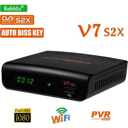 New HD 1080P Digital Receptor Tv Box Freesat v7s FTA Gtmedia v7 s2x DVB-S2 Satellite Receiver With Usb With Wifi