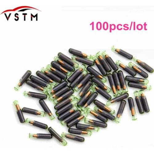 100pcs/lot ID48 Transponder Blank Glass Chip Unlocked Car Key Programmer ID:48 for VW Audi Seat Skoda Free Shipping