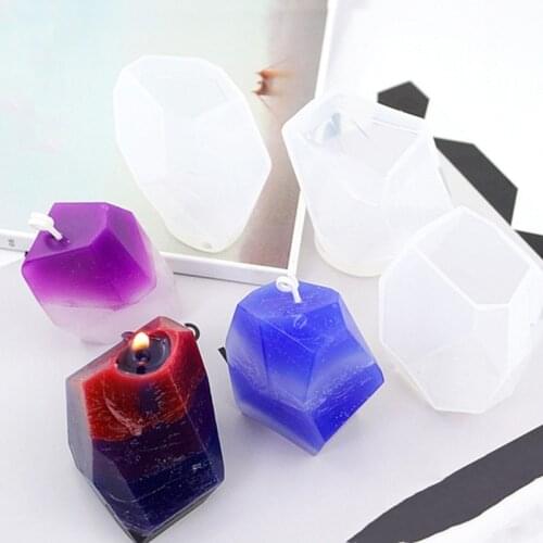 Transparent mirror silicone mold DIY manual scented candle mold gypsum soap mold epoxy jewelry tools