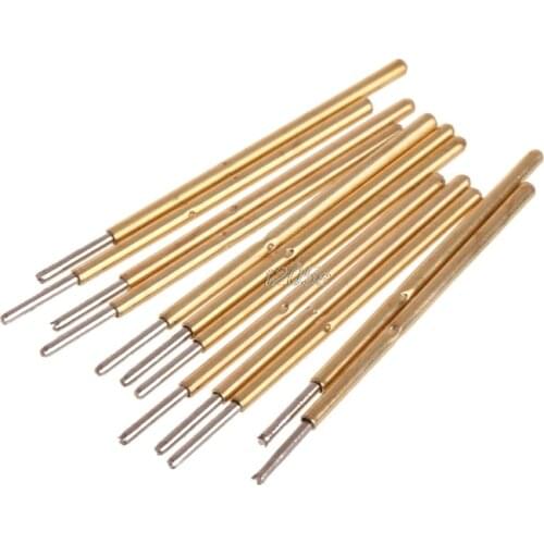 100Pcs/Bag Spring Test Probe Pogo Pin P50-Q1 Dia 0.68mm Length 16mm Gold T25 Drop ship