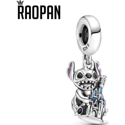 RAOPAN 2021 new original small animal monster cute charm charm bracelet silver jewelry 799437C01