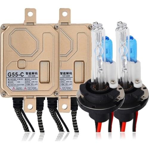 SUKIOTO Super Bright White H15 12V 55W EMC CANBUS HID Headlight Kit 5000K 6000K 4300K 8000K lampada H15L bulbs Day Running Light